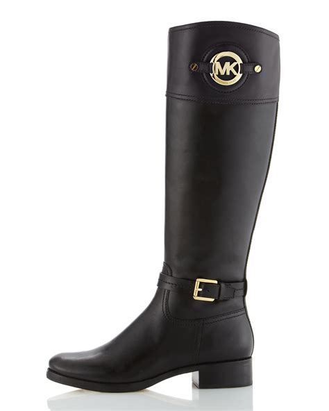 michael kors riding boot black|Michael Kors cowboy boots.